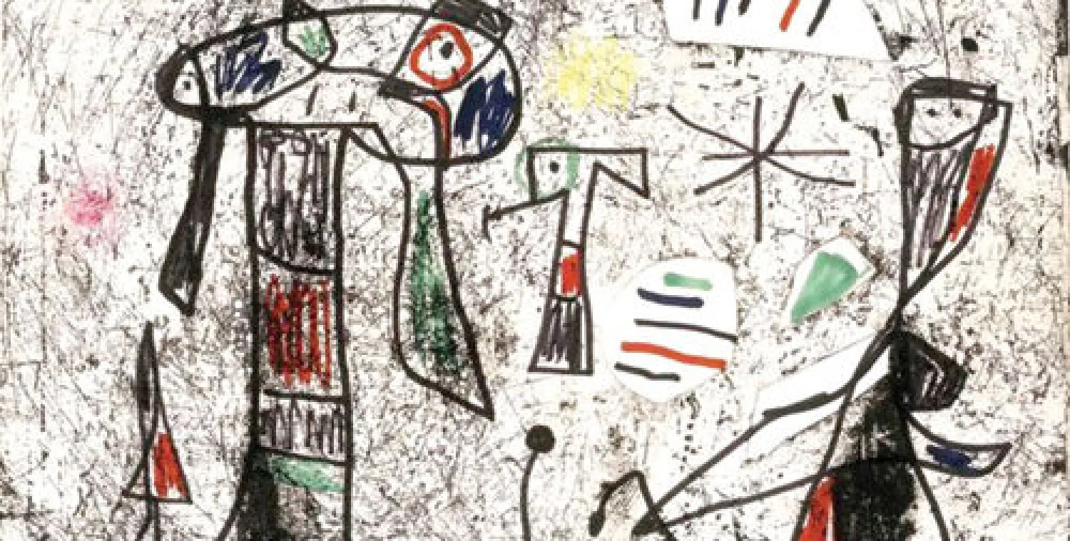 لوحة للفنان الإسباني جوان ميرو (1893ـ 1983)