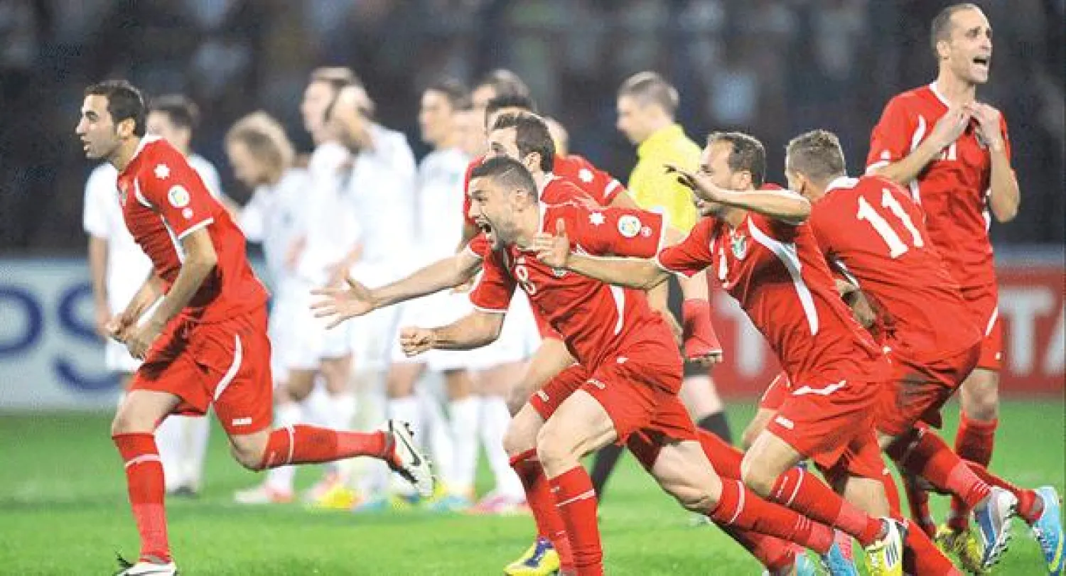 الأردن على بعد خطوتين من نهائيات كأس العالم في البرازيل