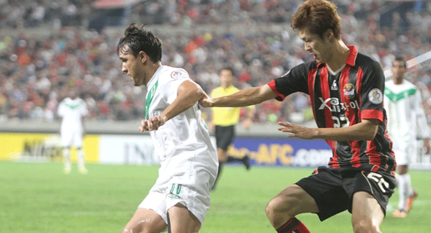 من مباراة الأهلي السعودي وسيول الكوري الجنوبي في دوري أبطال آسيا