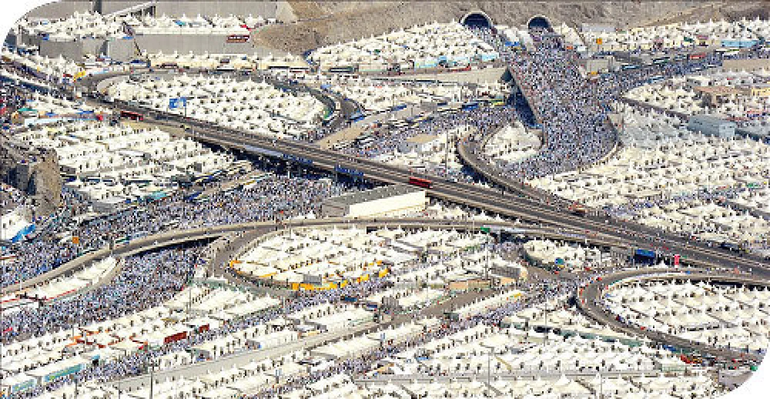 جانب من المشاريع التي شيدتها الحكومة السعودية في المشاعر المقدسة (واس)