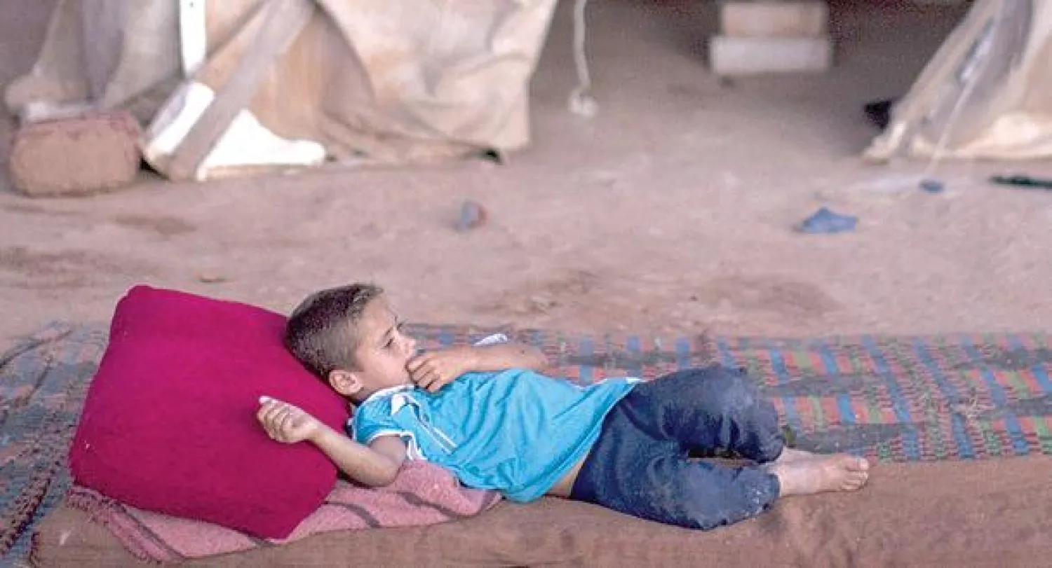 يواجه الأطفال في سوريا خطر المجاعة (أ.ف.ب)