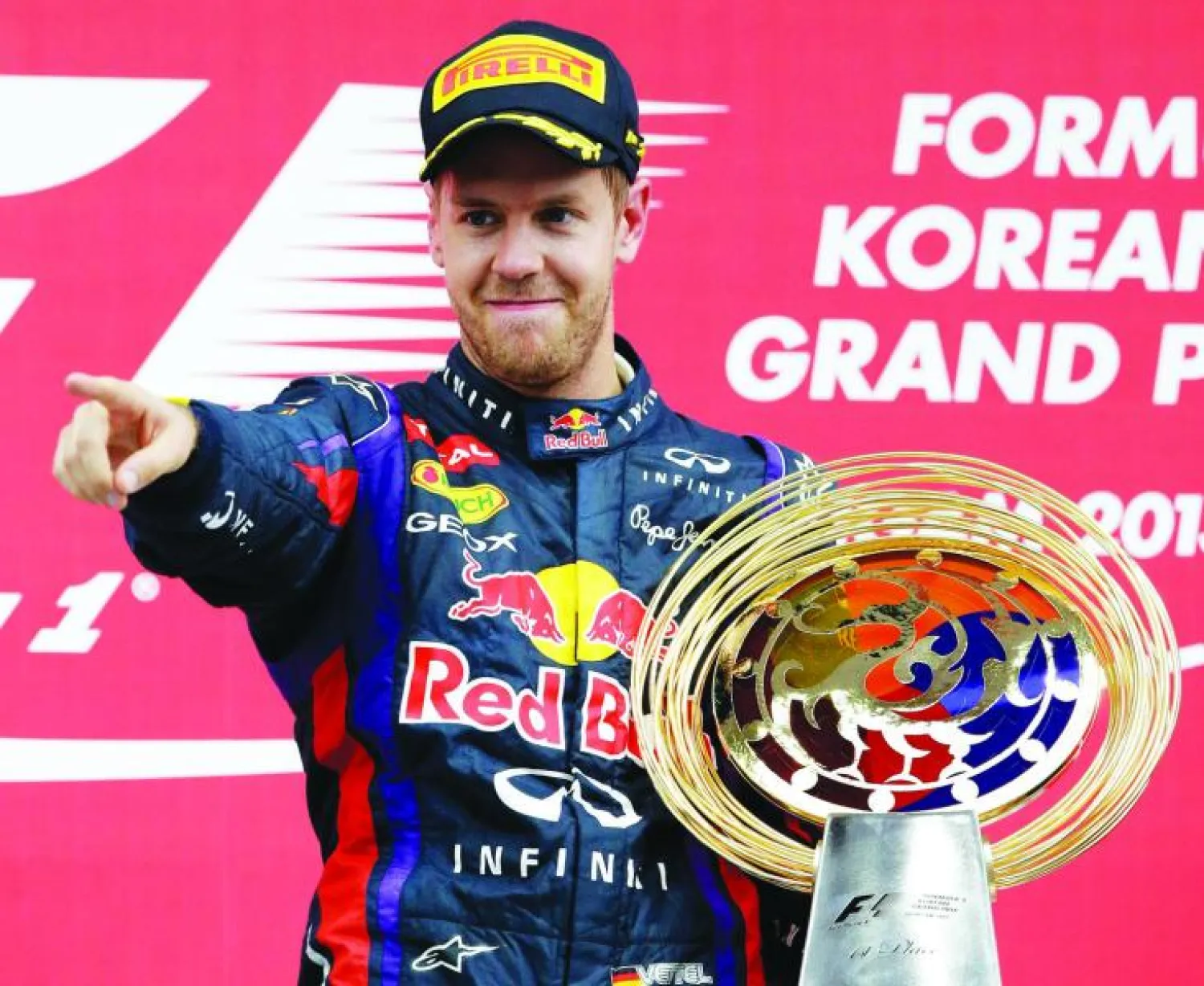 فيتيل يتوج بطلا لسباق جائزة كوريا الجنوبية