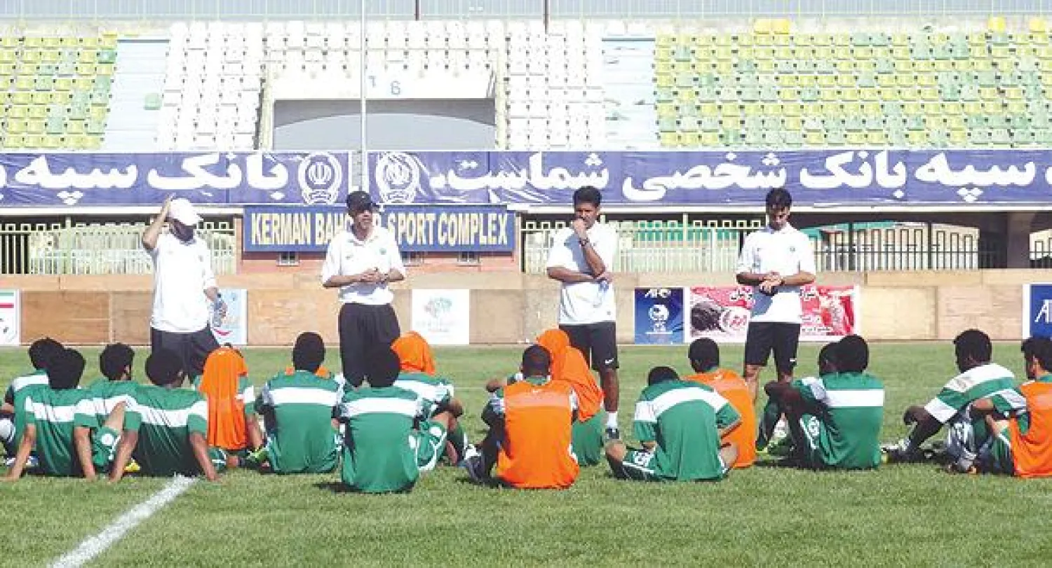 جانب من تدريبات الأخضر السعودي الإعدادية لمواجهة لبنان اليوم