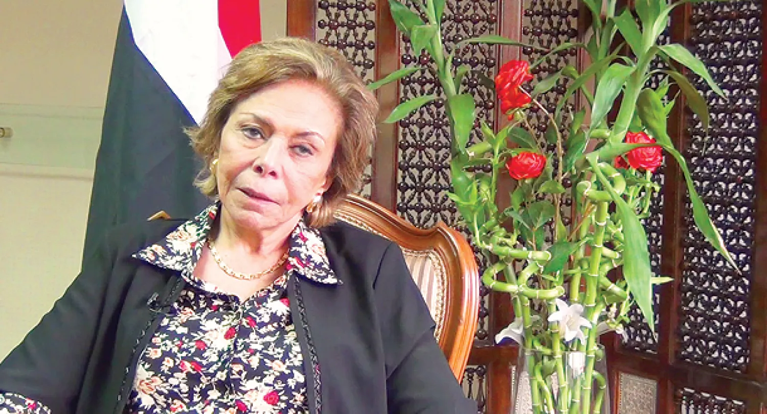 السفيرة ميرفت التلاوى، رئيسة المجلس القومي للمرأة («الشرق الأوسط»)