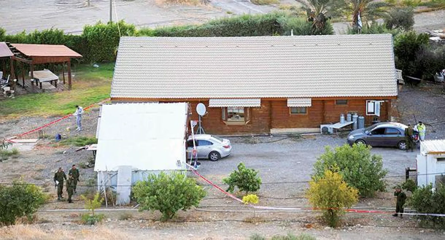 بلدة في منطقة الأغوار بالضفة الغربية حيث قتل ضابط إسرائيلي متقاعد أمس (رويترز)