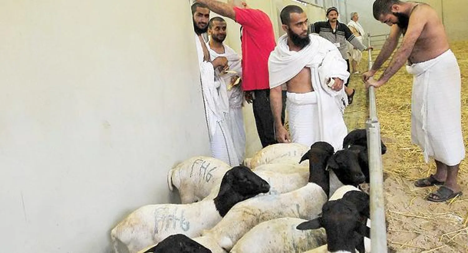 جانب من مسلخ منى خلال موسم الحج العام الماضي (تصوير: أحمد حشاد)