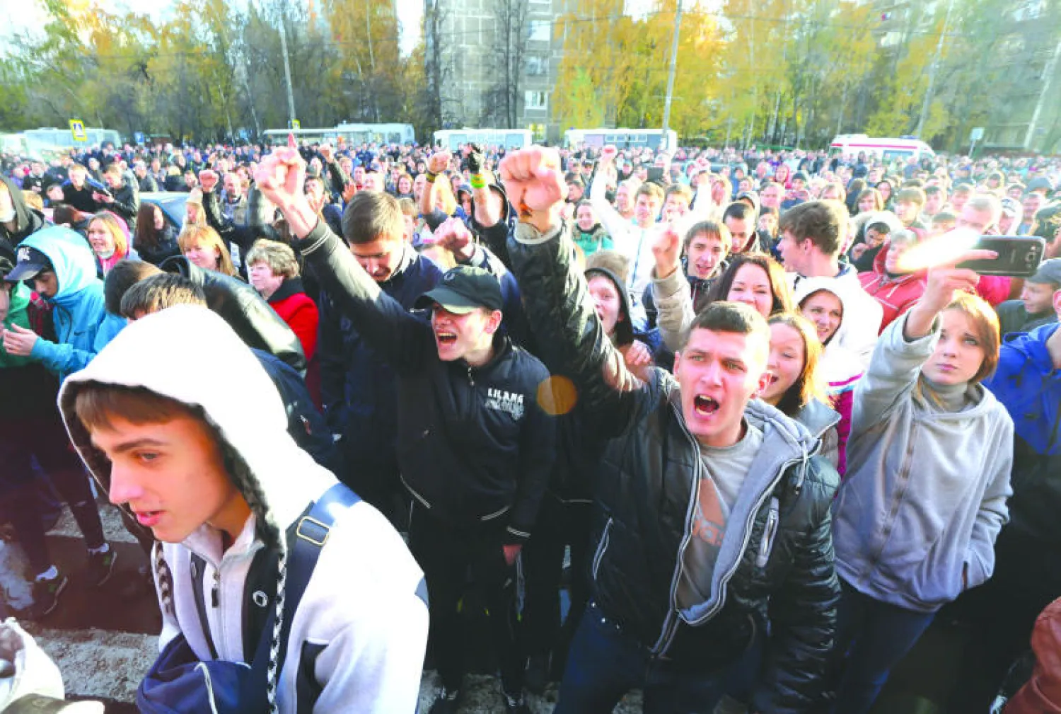 اعتقال مئات الأشخاص بعد أعمال شغب في موسكو على خلفية عنصرية