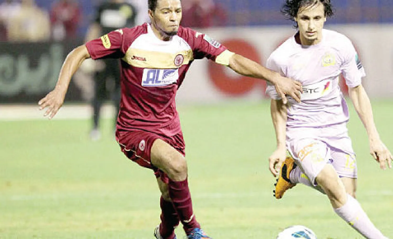 من مباراة سابقة بين النصر والفيصلي في دوري المحترفين السعودي