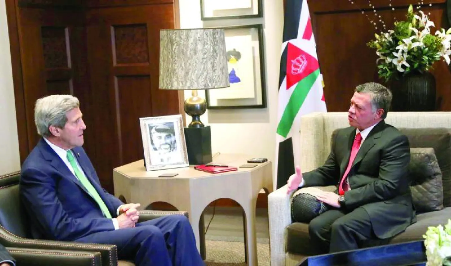 العاهل الأردني يطالب المجتمع الدولي بوقف إجراءات إسرائيل الأحادية