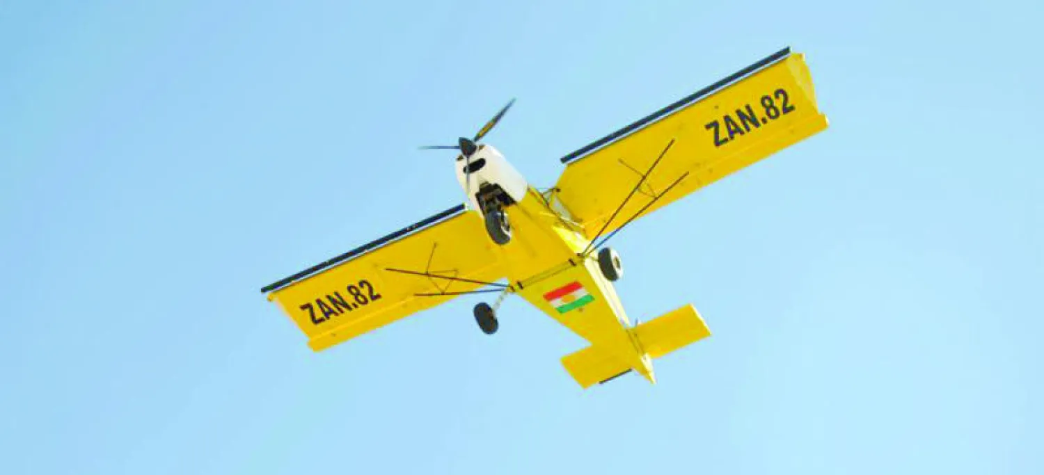 نريمان ميكانيكي السيارات صنع طائرته وحلق بها في أربيل لتحقيق حلم حياته