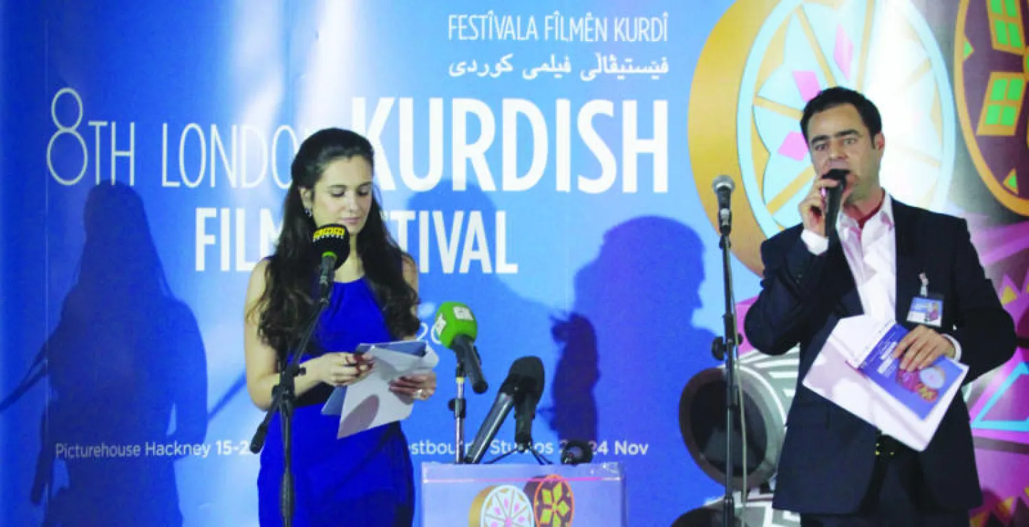 جانب من حفل افتتاح مهرجان الفيلم الكردي في لندن (تصوير: جيمس حنا)