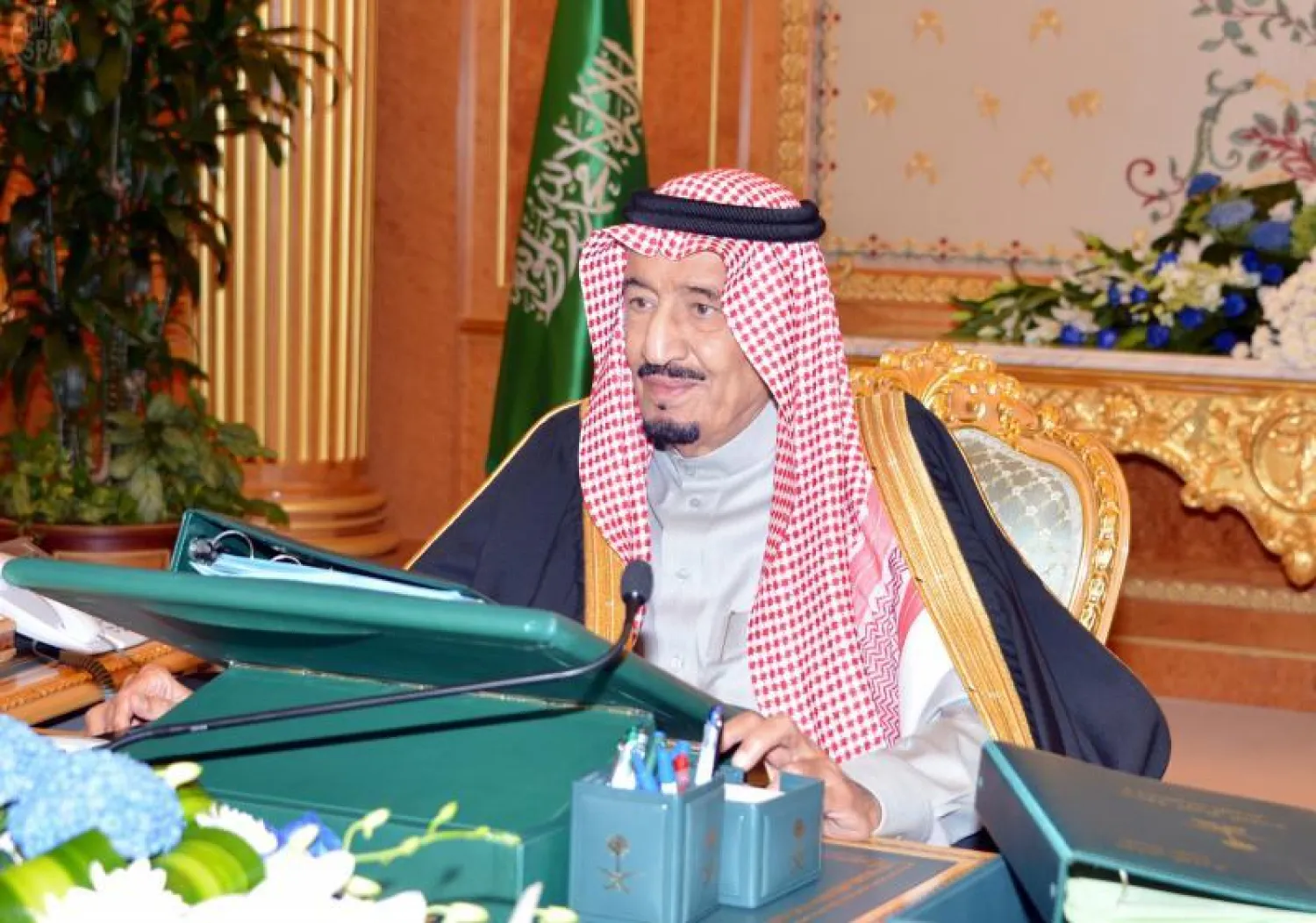 الأمير سلمان يرأس مجلس الوزراء السعودي المنعقد اليوم في قصر اليمامة بمدينة الرياض