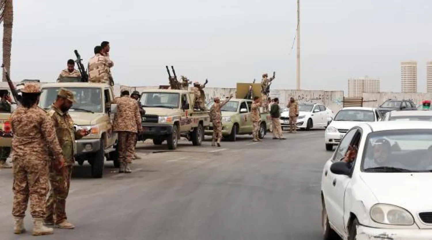 انتشار الجيش الليبي في شوارع العاصمة الليبية طرابلس لحفظ الأمن