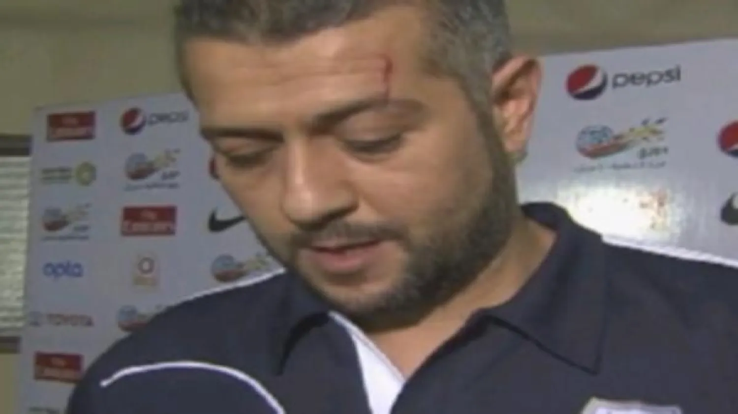 مساعد مدرب نادي النهضة الذي تم الاعتداء عليه