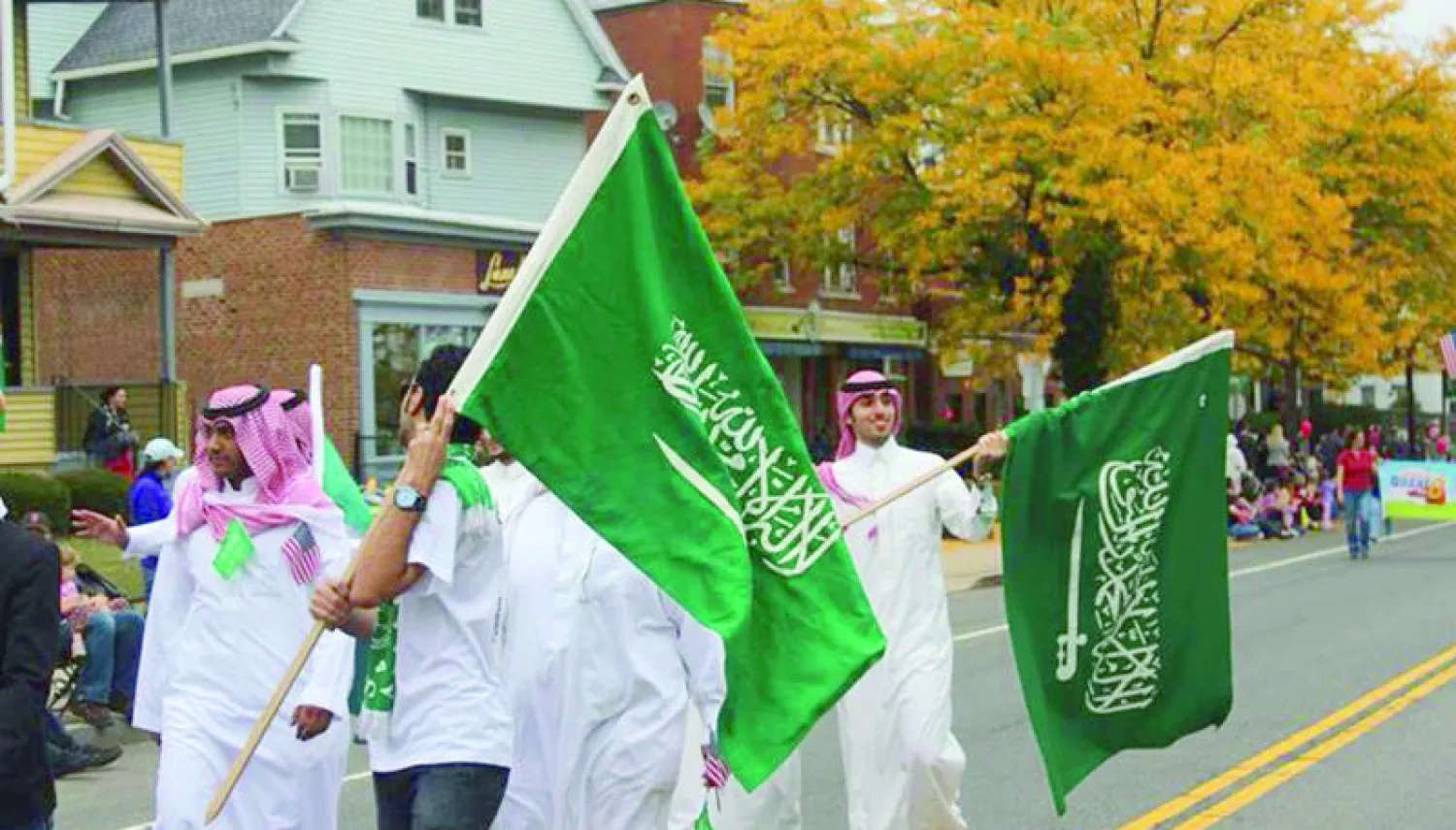 مبتعثون سعوديون يحتفلون باليوم الوطني في ولاية كونيتيكت الأميركية ({الشرق الأوسط})