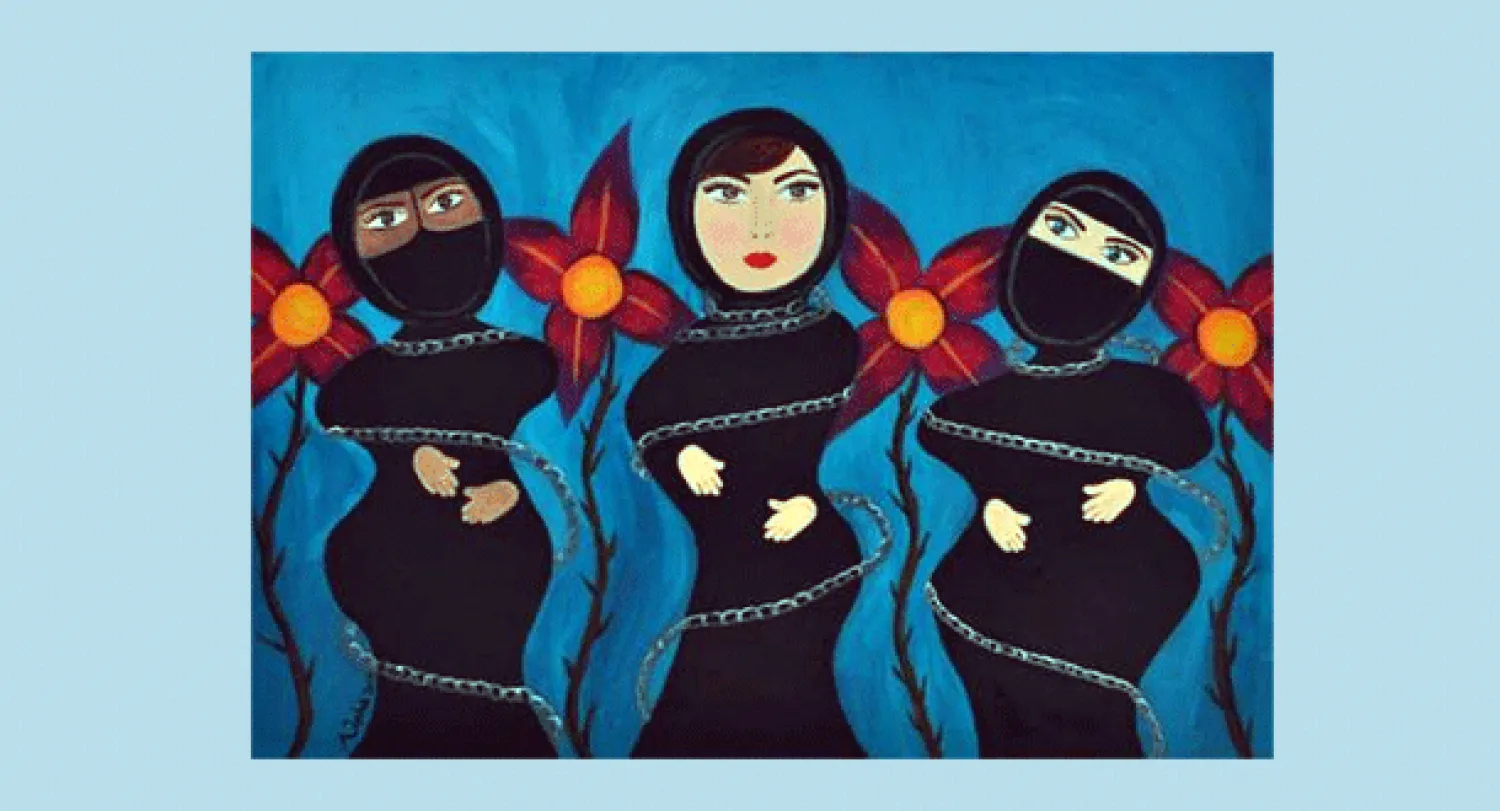 لوحة للفنانة نهى الجوهر