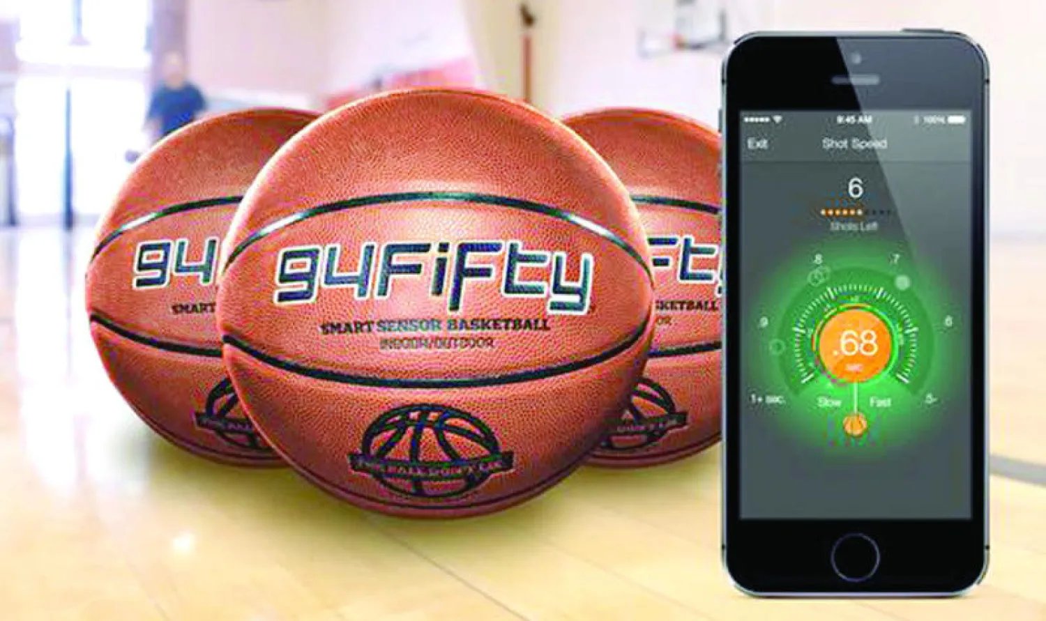 كرة سلة ذكية تتواصل مع «آيفون»