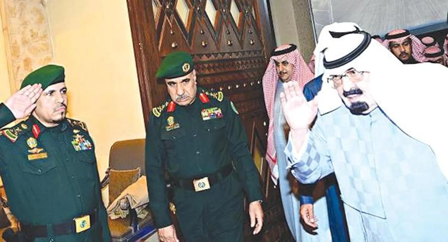 خادم الحرمين الشريفين يغادر الرياض ويصل روضة خريم (واس)