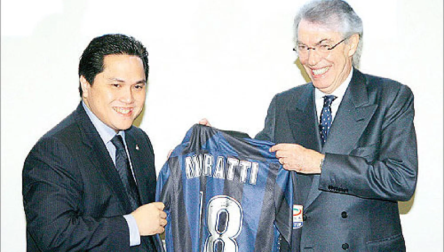 ثوهير مالك إنتر ميلان مع موراتي