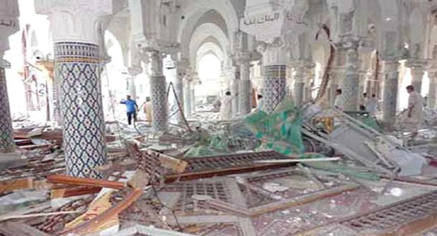 الضريح بعد التدمير