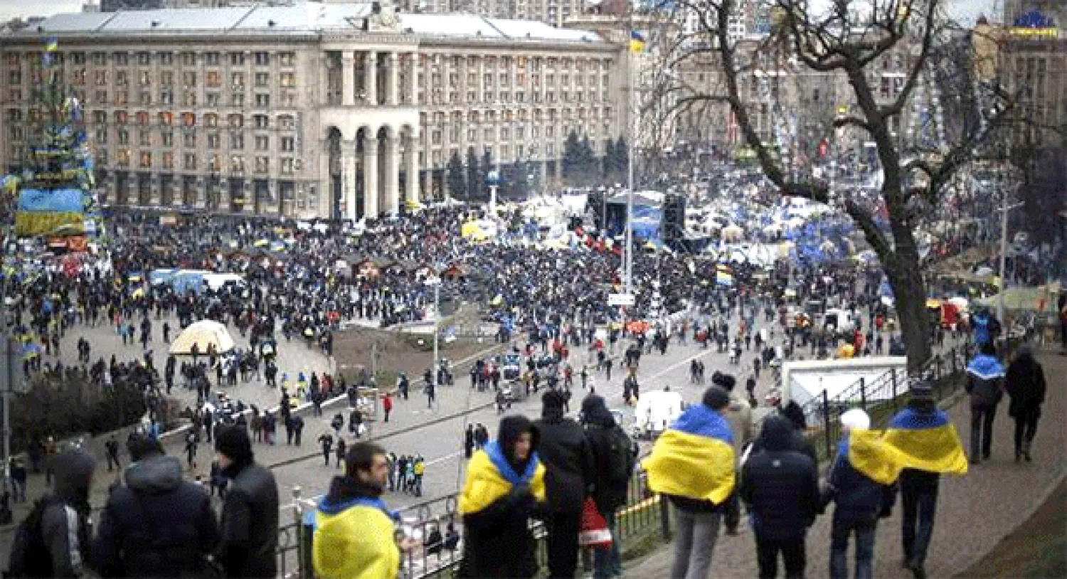 الاوروبيون والاميركيون يدعمون المعارضة الموالية لاوروبا في اوكرانيا