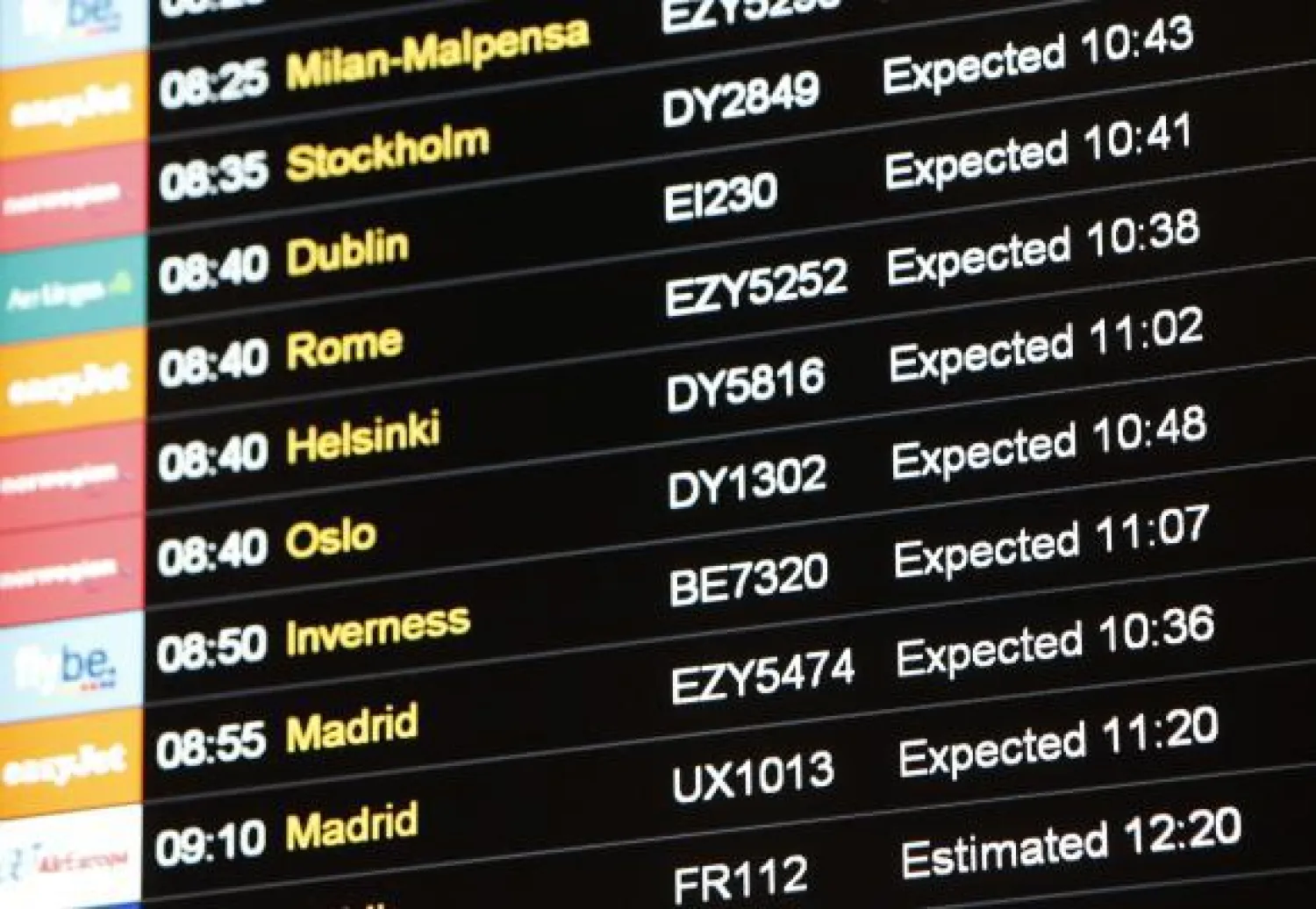 عطل فني في مركز المراقبة الجوية يشل حركة الطيران بإنجلترا