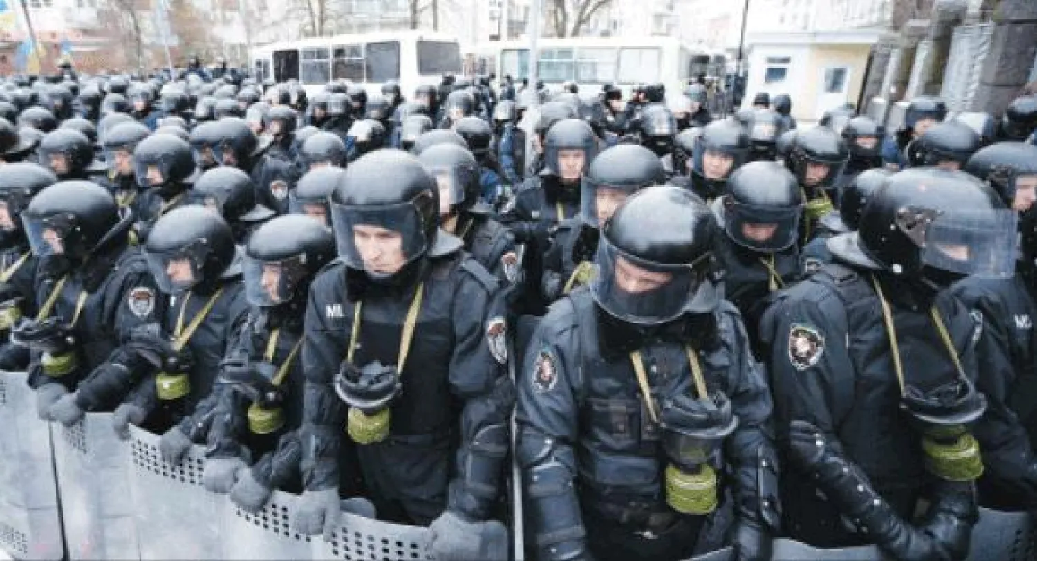 آلاف المحتجين في كييف للمطالبة بمزيد من التقارب مع أوروبا