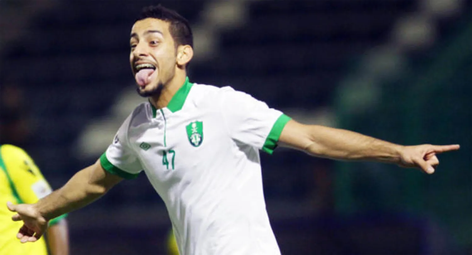 مصطفى بصاص سجل هدفين في مباراة الأهلي أمام العروبة