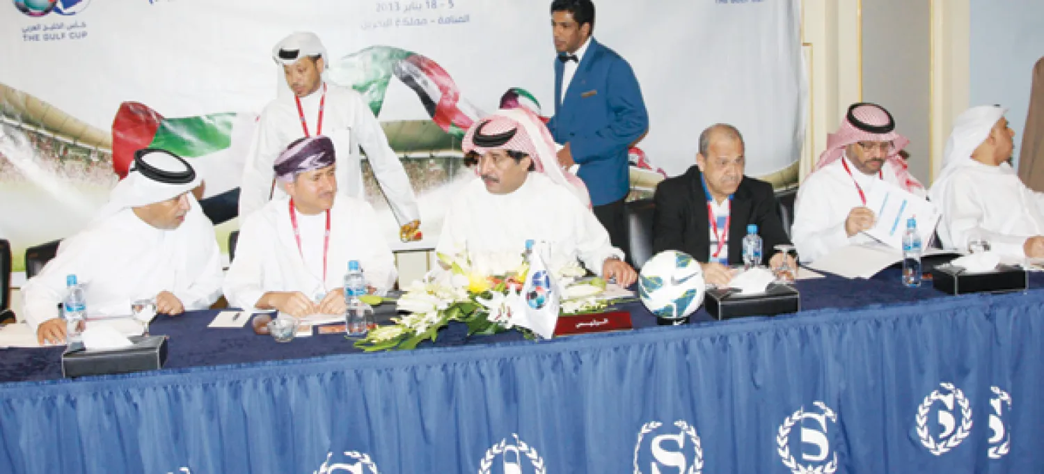 جانب من اجتماع سابق لأمناء السر في الاتحادات الخليجية