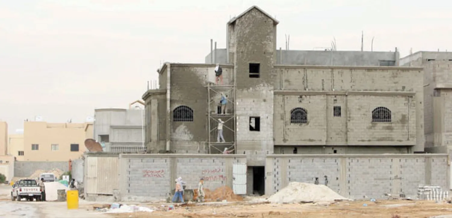 جانب من مشاريع الإسكان التي تعكف الوزارة على إنجازها في وقت قريب («الشرق الأوسط»)