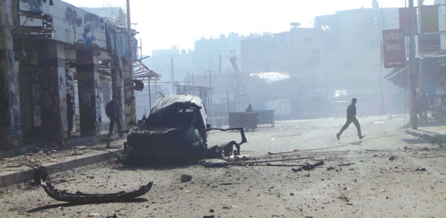 جانب من الدمار في مدينة دوما بريف دمشق بعد تعرضها لقصف عنيف من جانب قوات النظام أمس (رويترز)