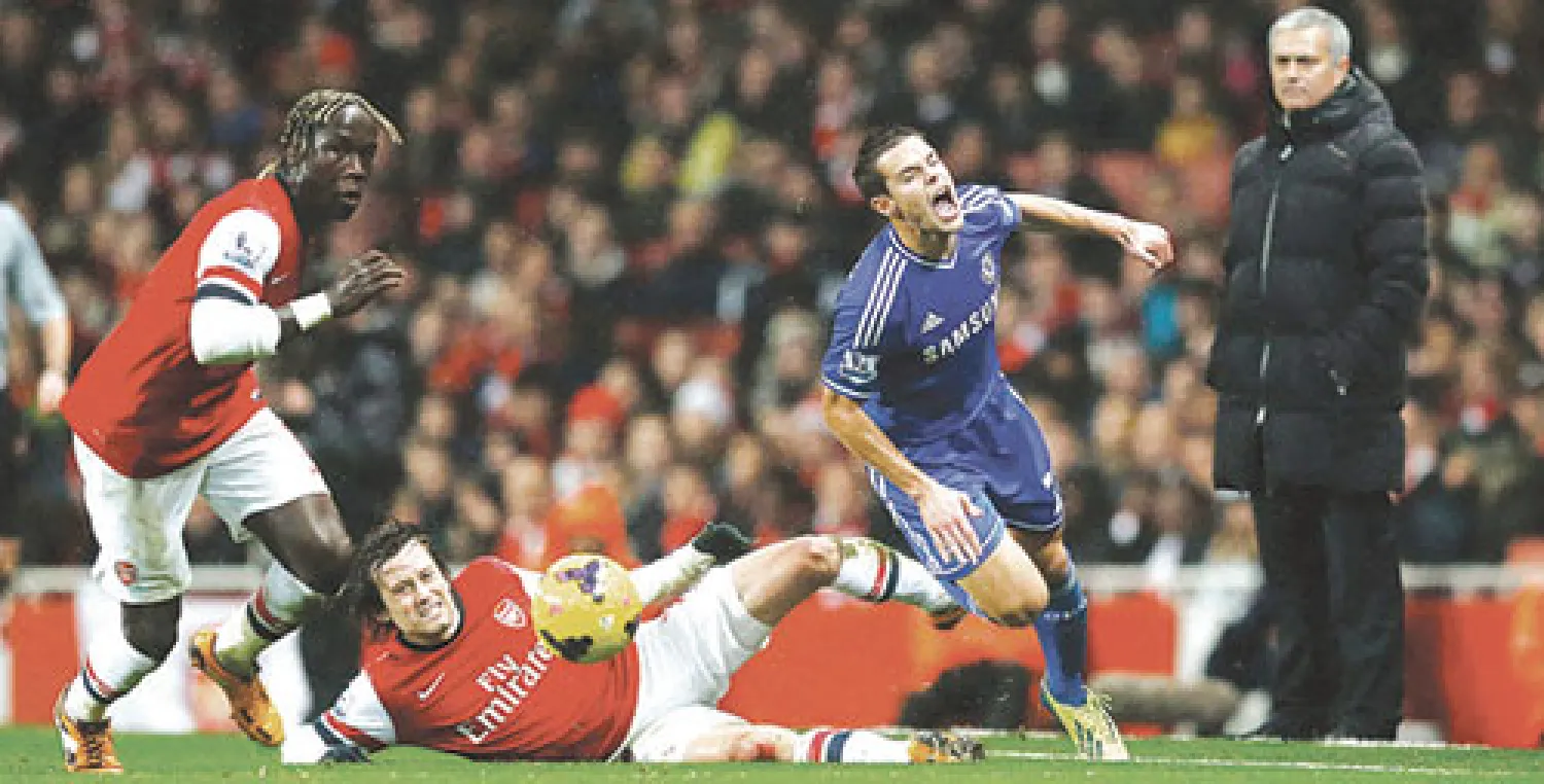  جانب من مباراة آرسنال وتشيلسي 