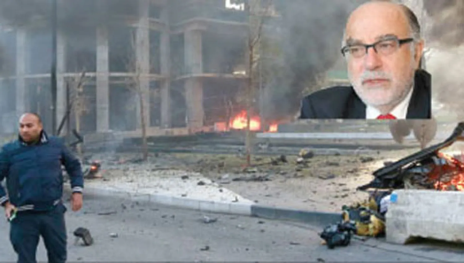 صدمة وذهول وسط العاصمة بيروت من التفجير الذي أودى بحياة محمد شطح وزير المالية السابق عضو تيار المستقبل أمس (رويترز)