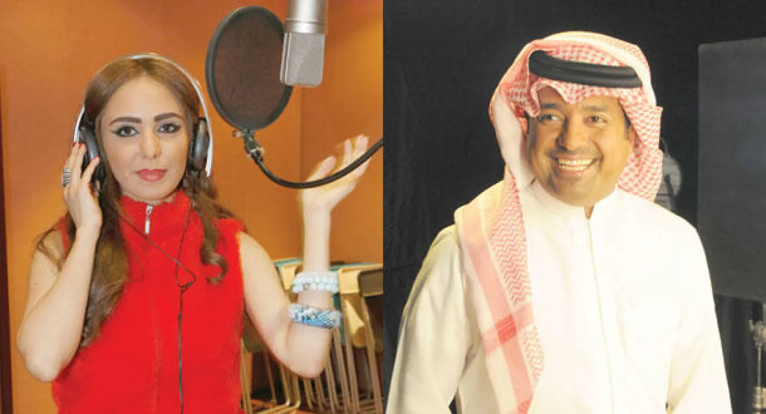 راشد الماجد والفنانة عريب