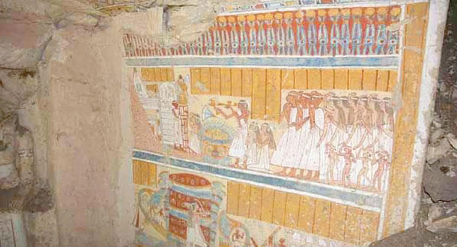 اكتشاف مقبرة رئيس المخازن وصانعي الجعة في عصر الرعامسة بالأقصر