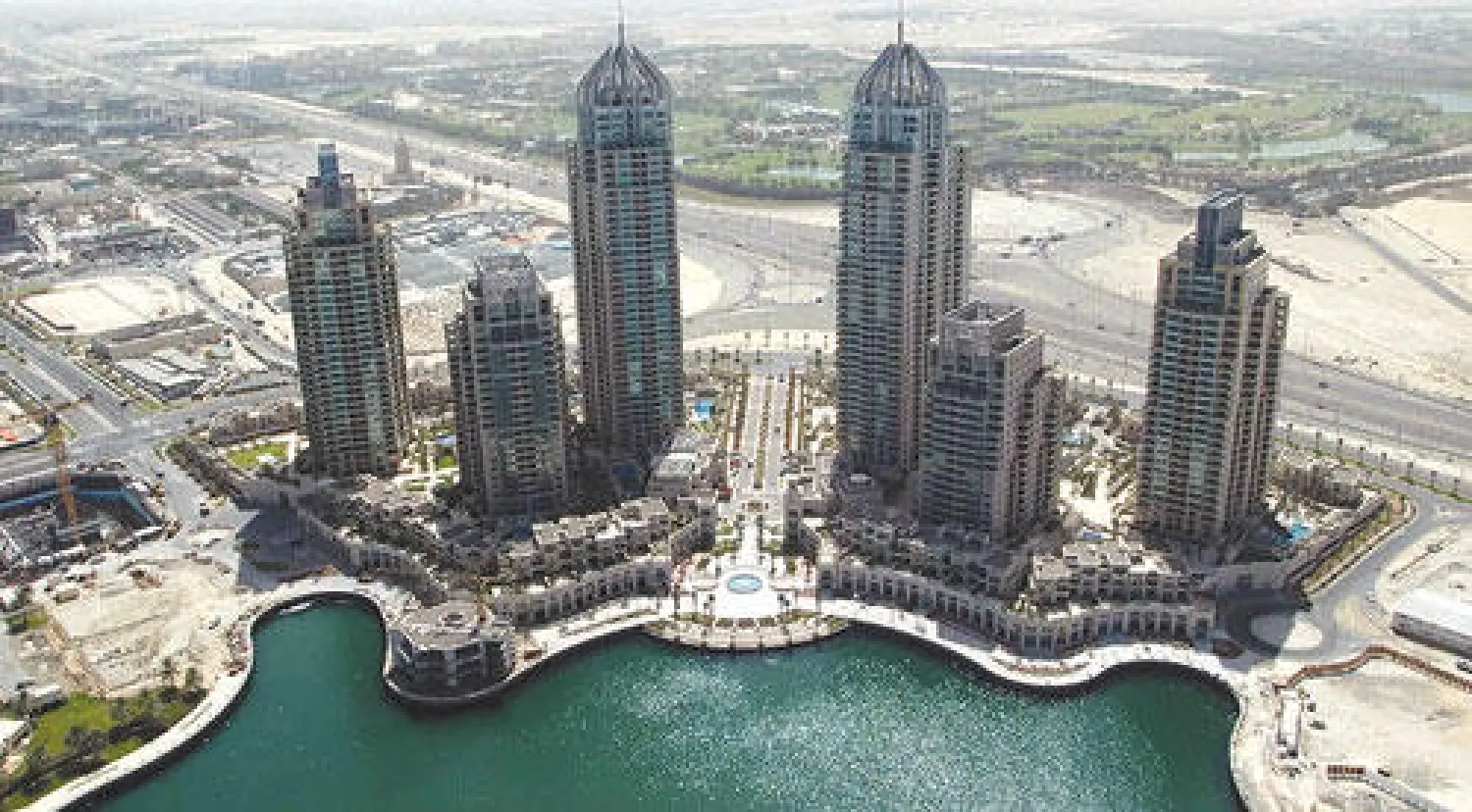 صورة جوية لدبي («الشرق الأوسط»)