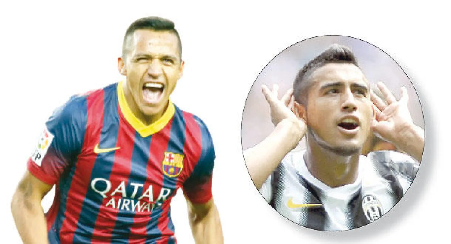 آرتور فيدال و أليكسيس سانشيز (رويترز)