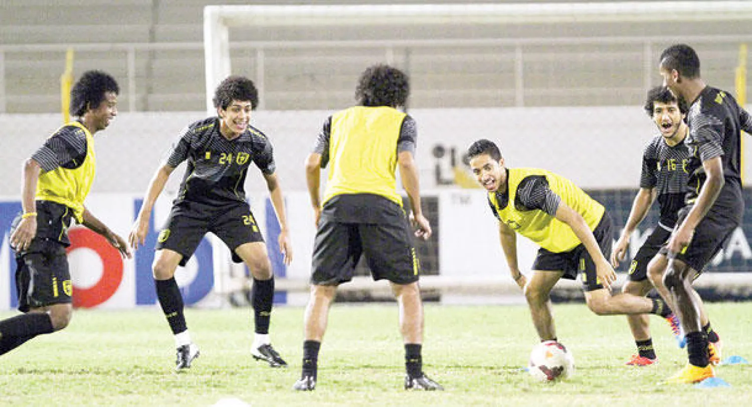 جانب من تدريبات الاتحاد تأهبا للهلال