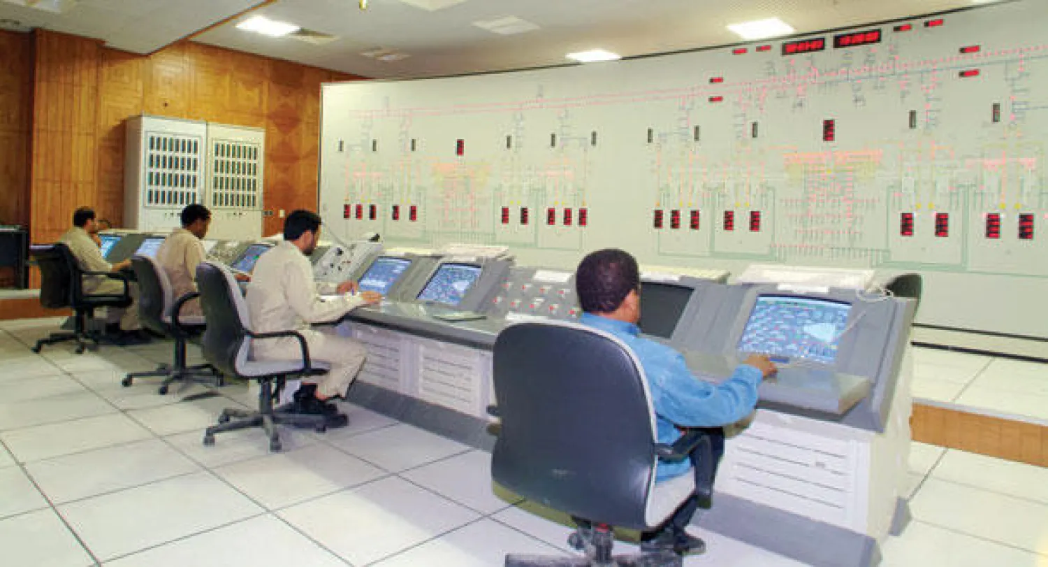 إحدى محطات مراقبة الكهرباء في السعودية («الشرق الأوسط»)