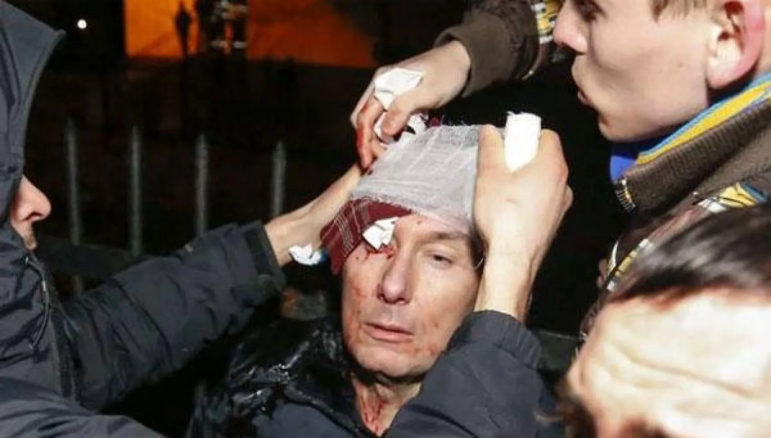 وزير الداخلية الأوكراني السابق والقيادي الحالي في المعارضة يوري لوتسنكو