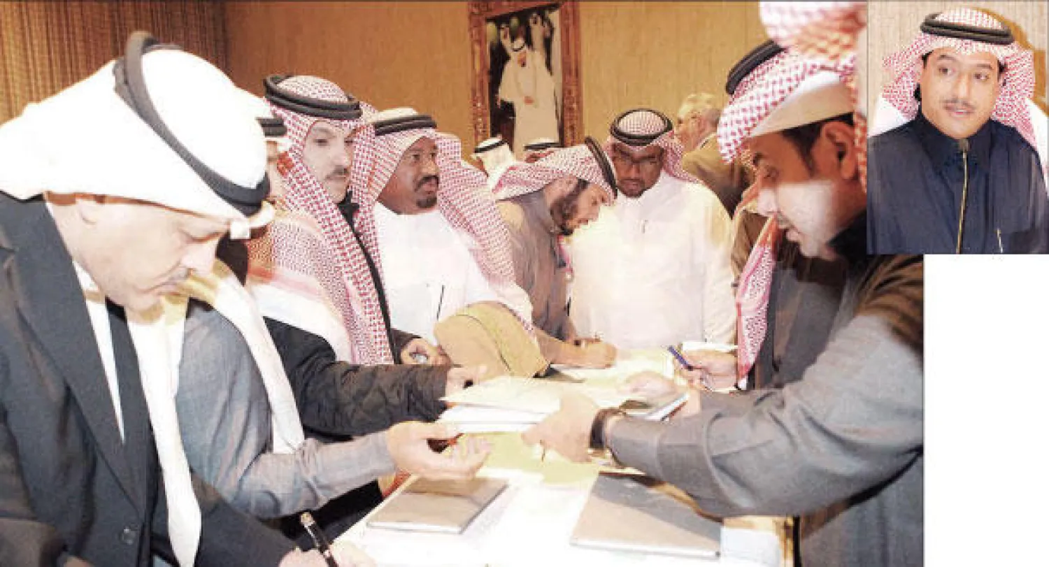 جانب من فرز اللجنة الأولمبية السعودية.. وفي الإطار محمد المسحل