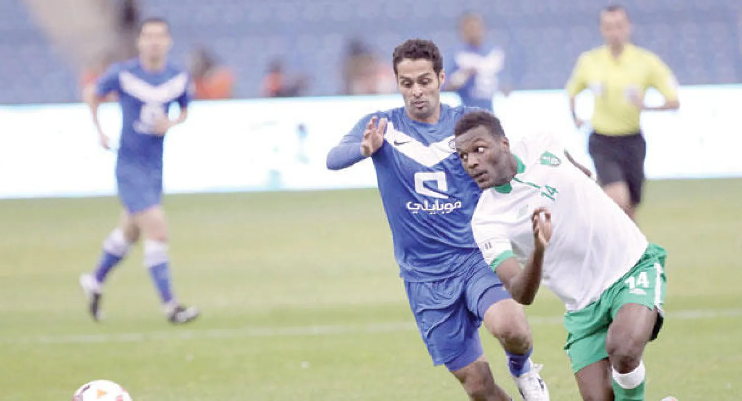 من مباراة الهلال والأهلي في دوري المحترفين السعودي