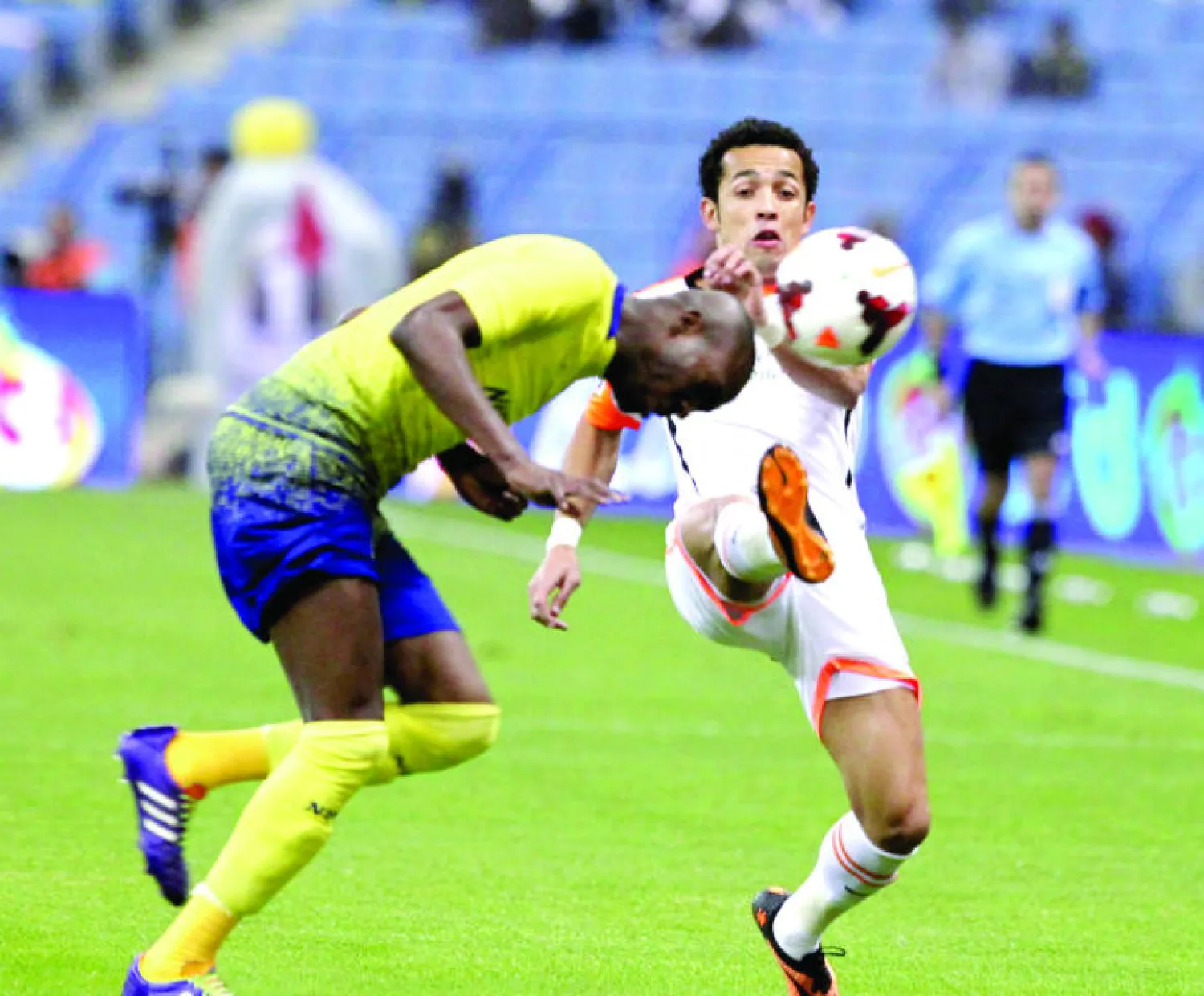  من مباراة النصر والشباب في نصف نهائي كأس ولي العهد (تصوير: حميد الحربي) 