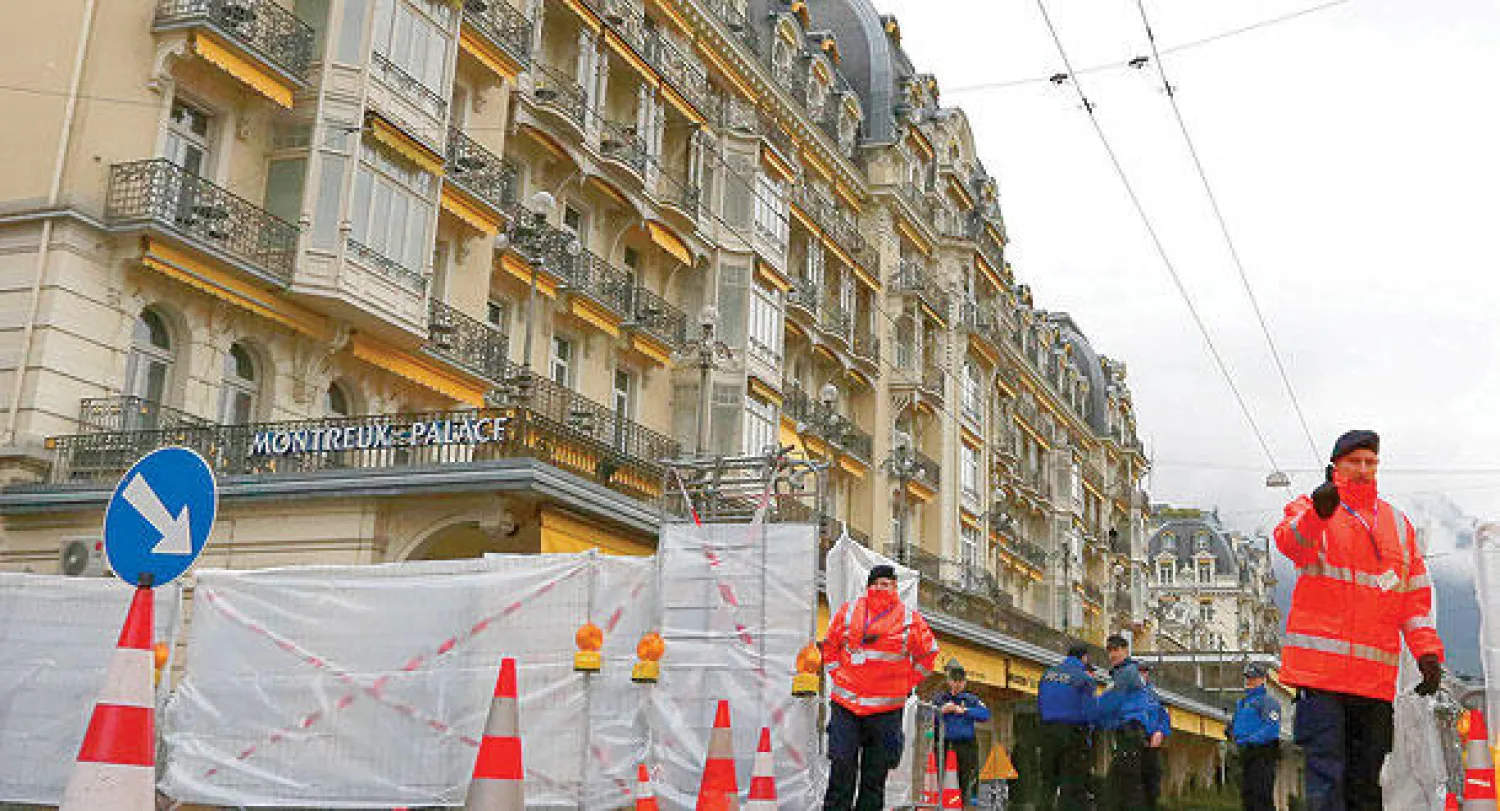 تشديد أمني أمام الفندق وفي المنطقة المحيطة به «رويترز»