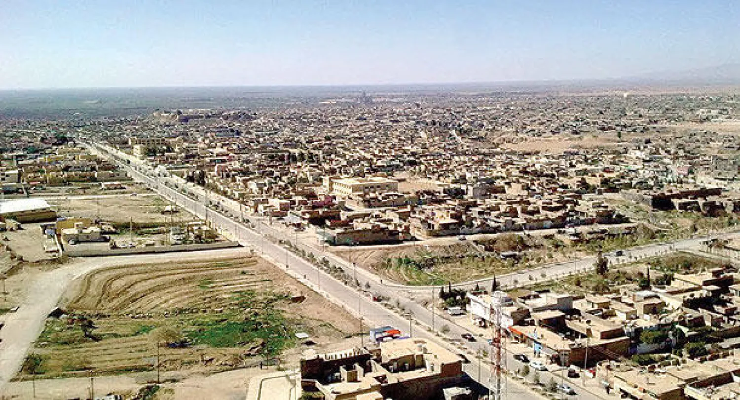 منظر عام لمدينة تلعفر التي قرر مجلس الوزراء العراقي تحويلها والنواحي التابعة لها إلى محافظة