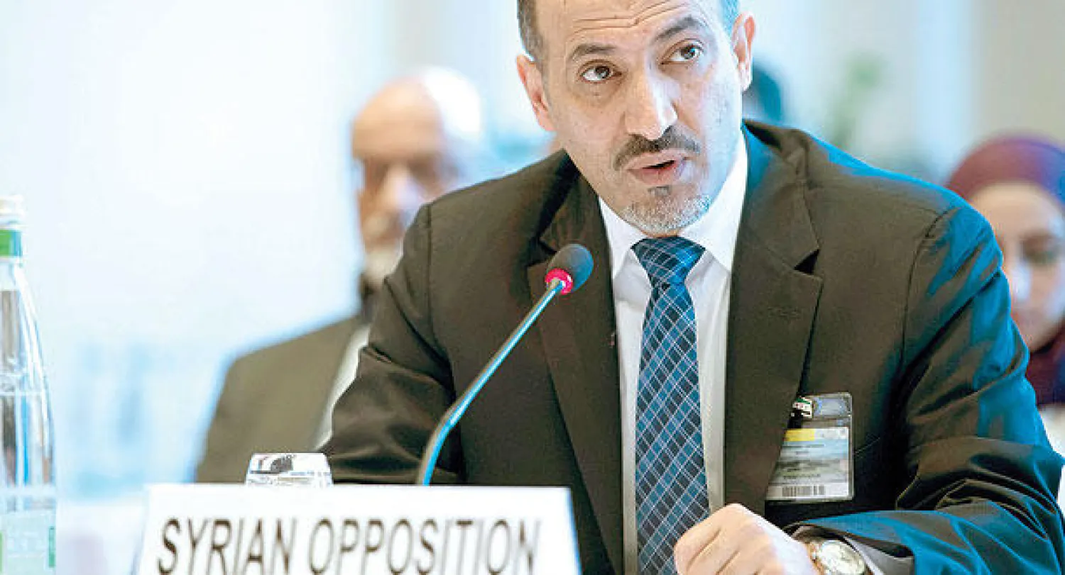 رئيس الائتلاف السوري المعارض أحمد الجربا يتحدث