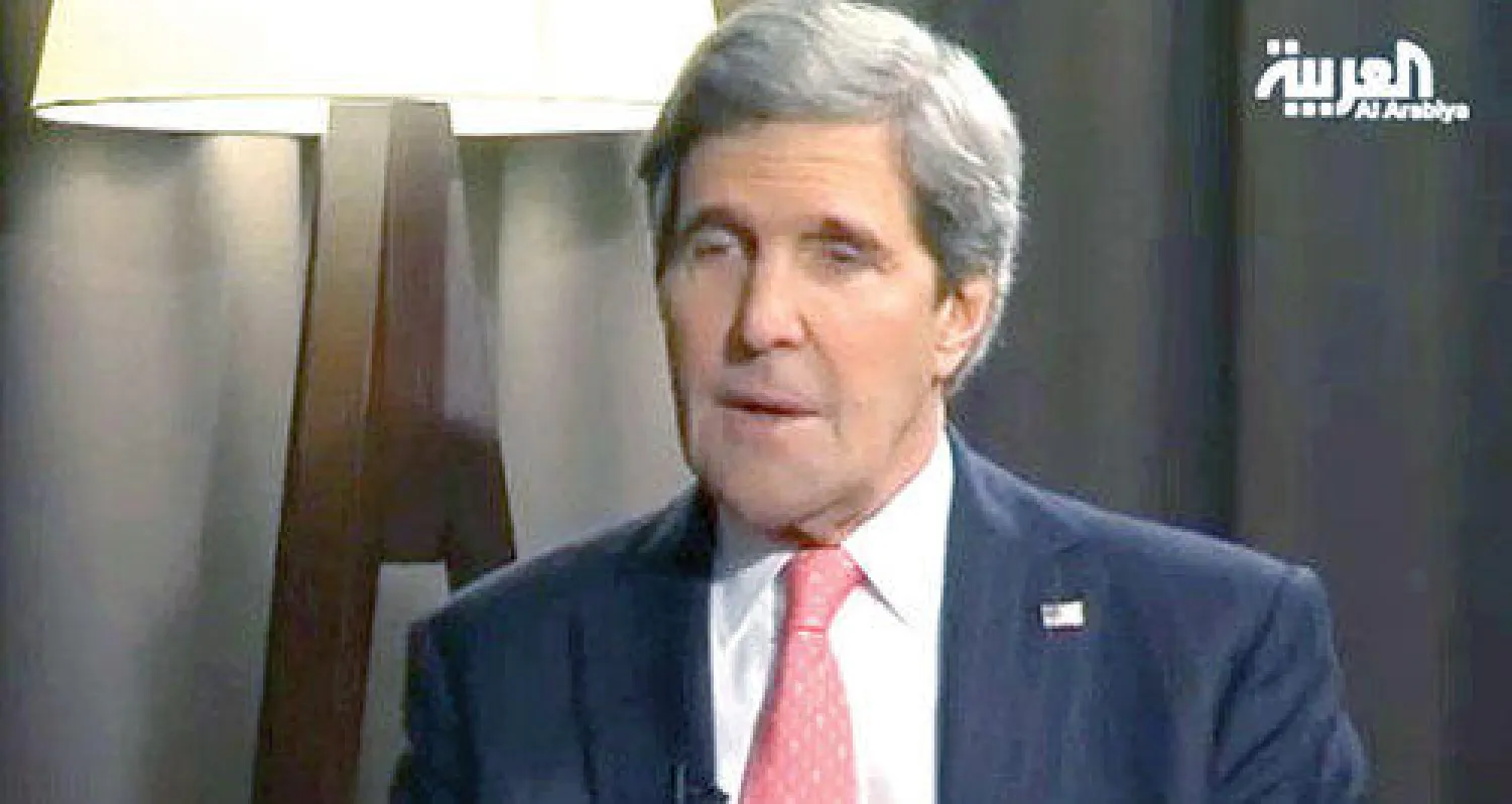 كيري خلال في مقابلة مع قناة «العربية»