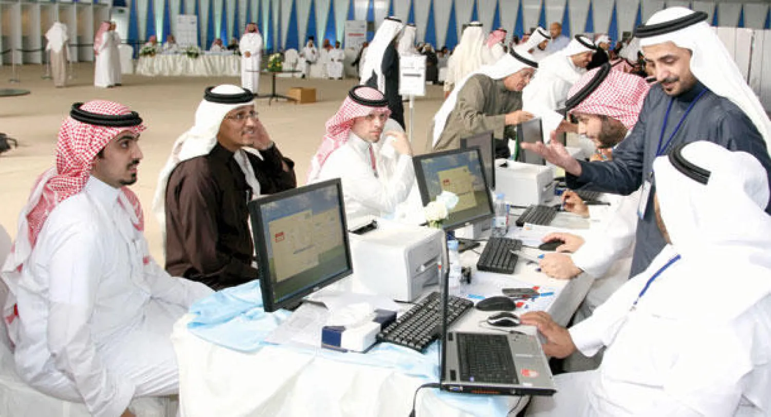 جانب من أعمال انتخابات «غرفة الشرقية» («الشرق الأوسط»)