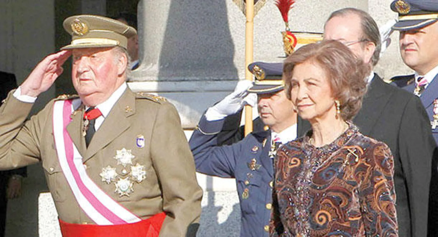 العاهل الإسباني خوان كارلوس والملكة صوفيا