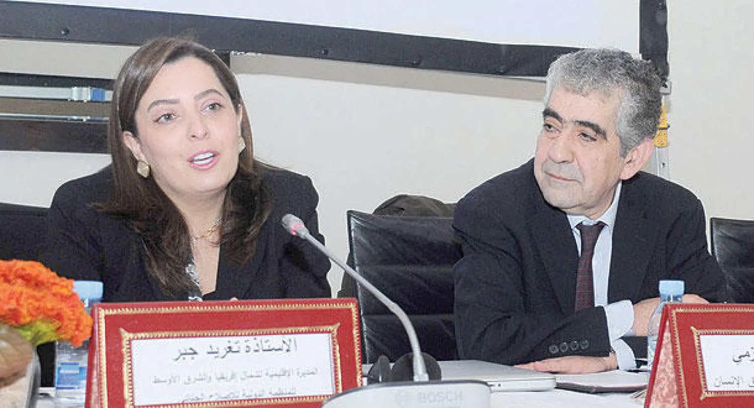 جانب من أشغال مؤتمر «السياسات الجنائية الحديثة»  في مراكش أمس. (تصوير: عبد الرحمن المختاري)